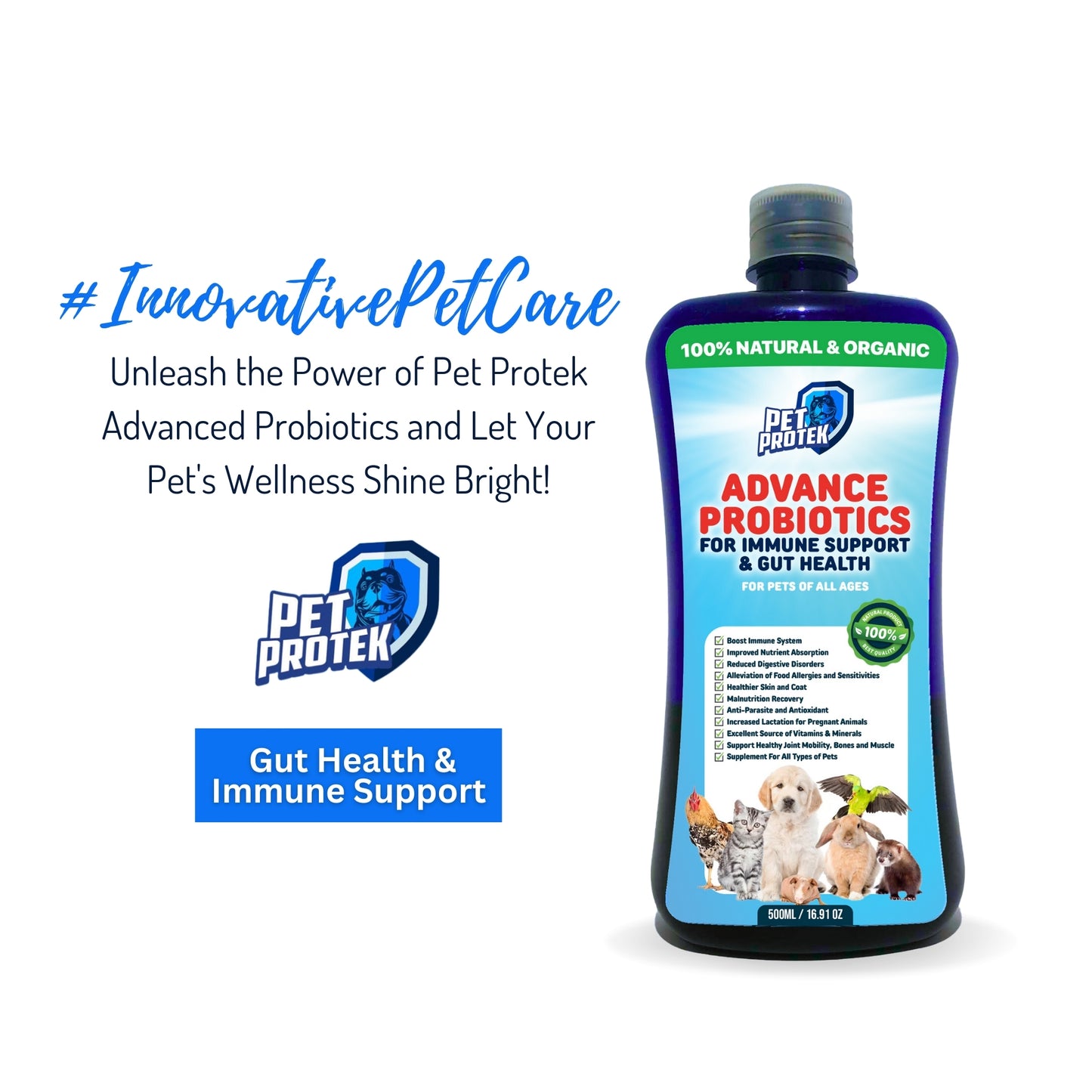 Pet Protek - Advanced Probiotics (500ML)