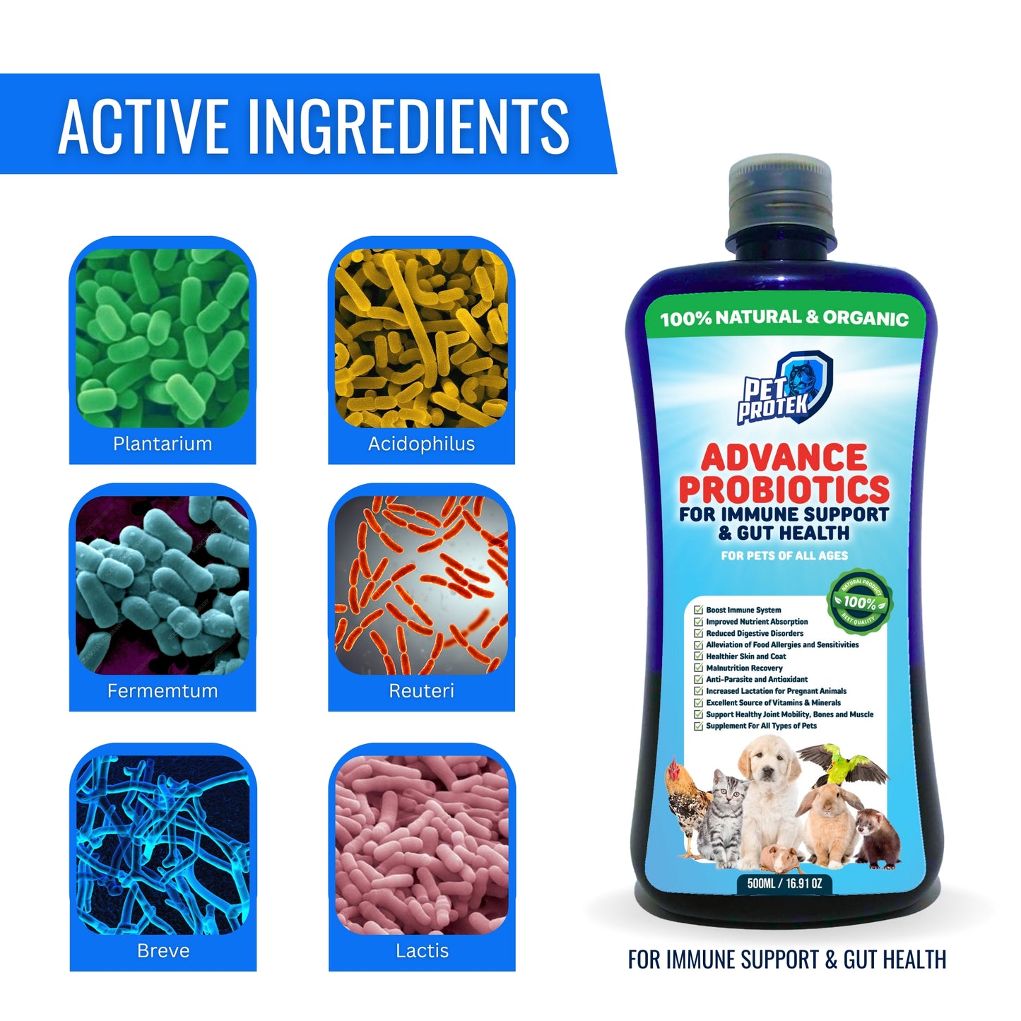 Pet Protek - Advanced Probiotics (500ML)