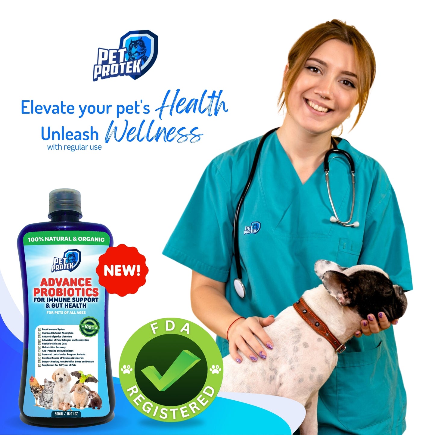 Pet Protek - Advanced Probiotics (500ML)